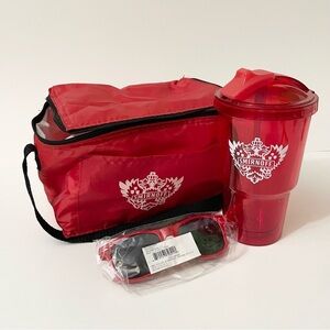 Smirnoff Red Cooler Set with Tumbler and Sunglasses